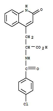 2-(4-Chlorobenzoylamino)-3-(1,2-dihydro-2-oxo-4-quinolyl)propionic acid