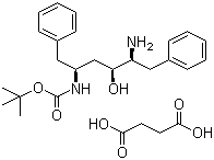 (2S,3S,5S)-2-Amino-3-hydroxy-5-T-butyloxycarbonylamino-1,6-diphenylhexane succinate salt