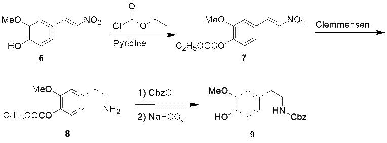 Figure 3 Synthesis of Intermediate 9