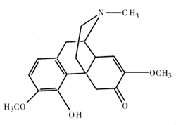 Fig.1 Structure of Sinomenine (source reference [1]).