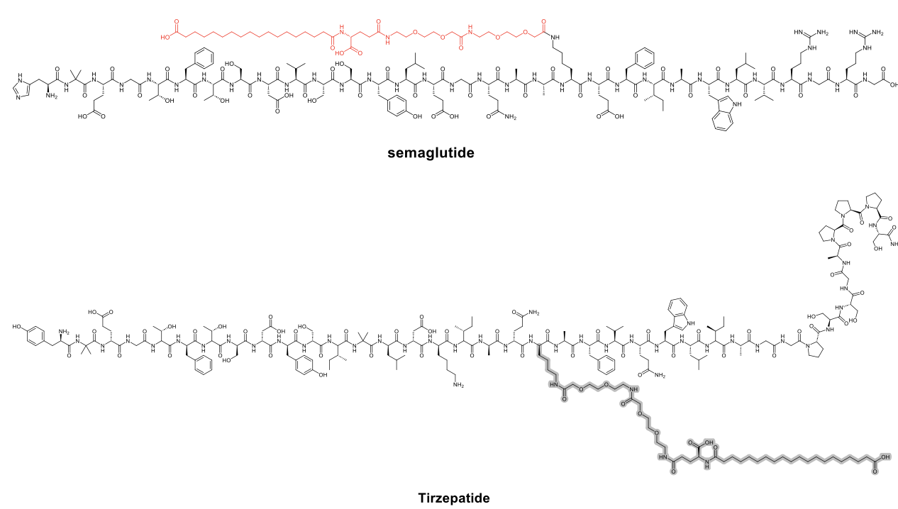 semaglutide and Tirzepatide